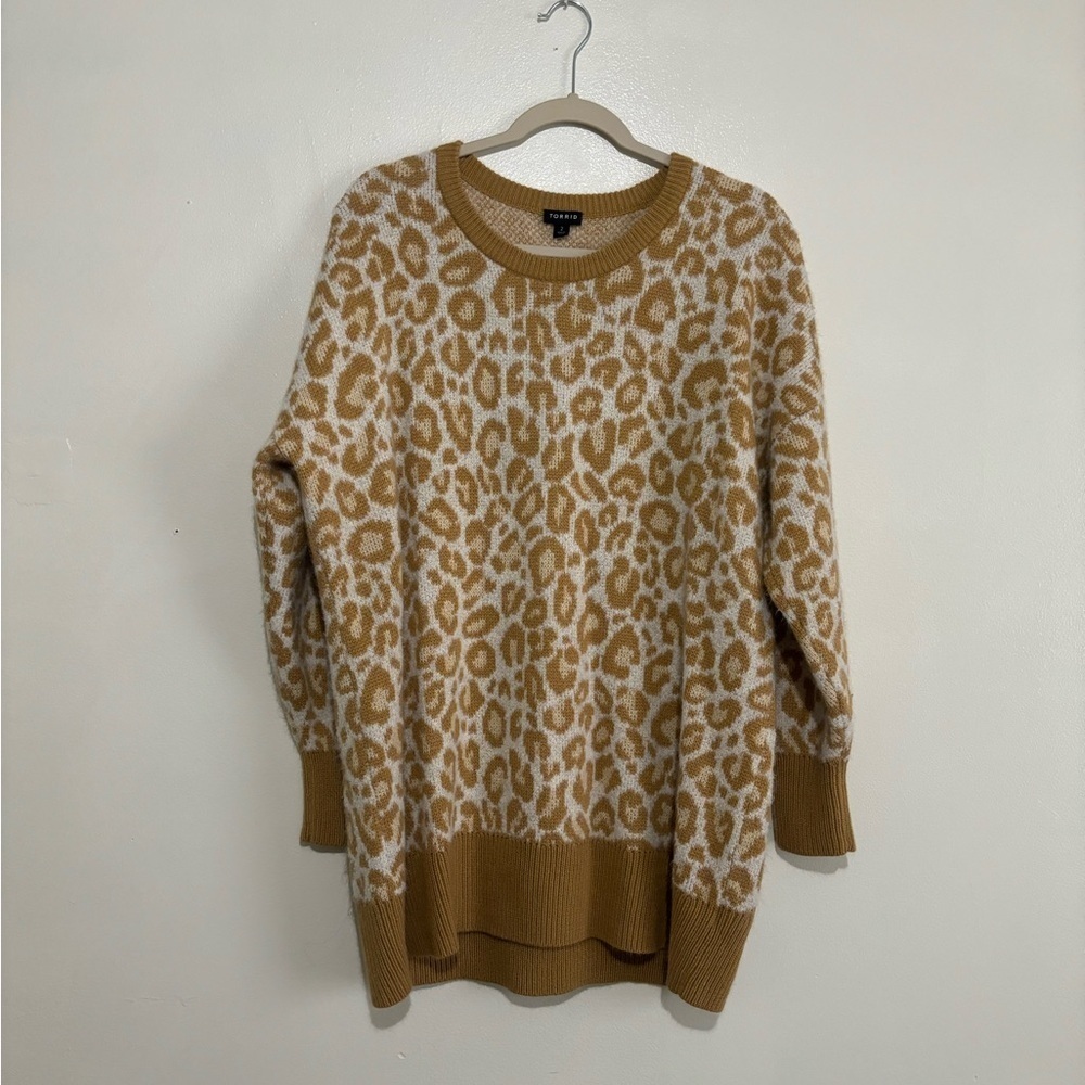 Torrid Leopard Print Sweater - Picture 3 of 6